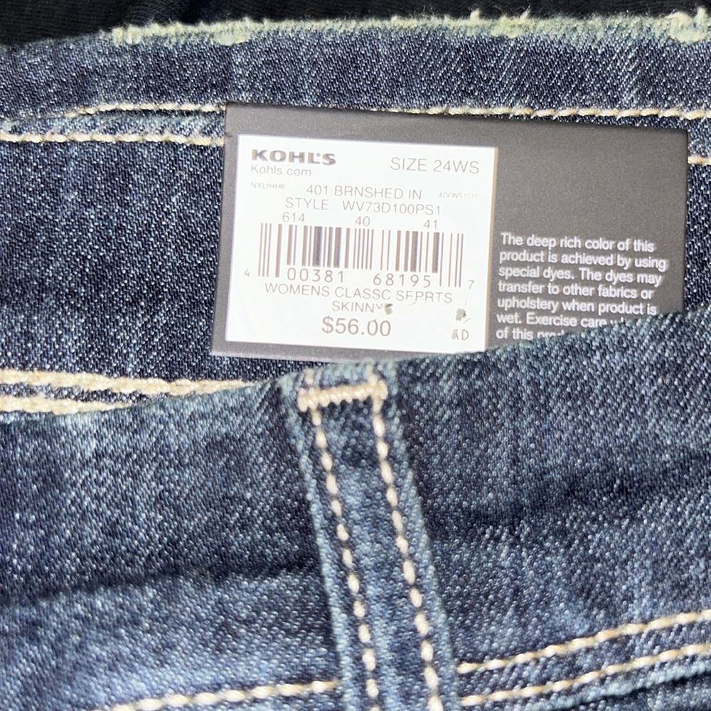 NWT Simply Vera Vera Wang plus size jeans 👖 24W - Picture 8 of 11